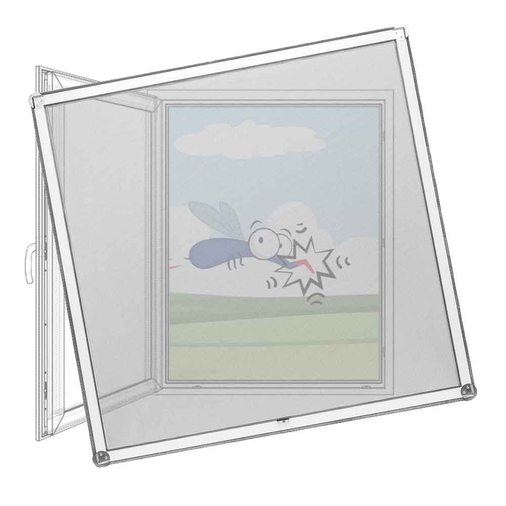 8x Fliegengitter Fenster Insektenschutz Netz Fliegennetz